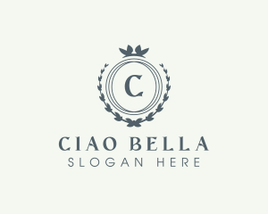 Elegant Wreath Boutique logo design