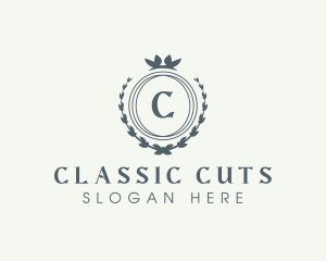 Elegant Wreath Boutique logo design