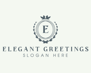 Elegant Wreath Boutique logo design