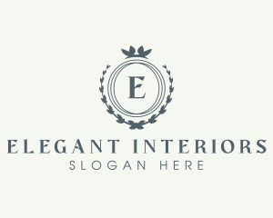 Elegant Wreath Boutique logo design