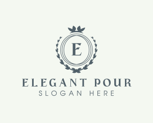 Elegant Wreath Boutique logo design