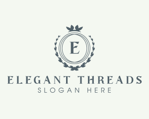 Elegant Wreath Boutique logo design