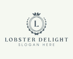 Elegant Wreath Boutique logo design