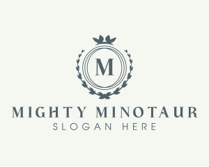 Elegant Wreath Boutique logo design