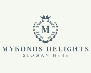 Elegant Wreath Boutique logo design