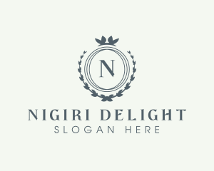 Elegant Wreath Boutique logo design