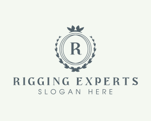 Elegant Wreath Boutique logo design