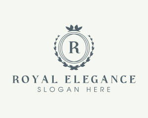 Elegant Wreath Boutique logo design