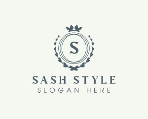 Elegant Wreath Boutique logo design