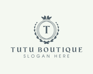 Elegant Wreath Boutique logo design