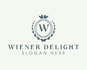 Elegant Wreath Boutique logo design