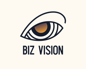 Gold Eye Lens Accuracy logo design