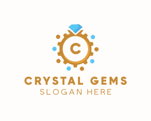 Diamond Jewelry Ring logo design