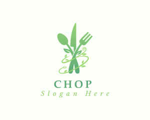 Eatery - Natural Food Cutlery logo design