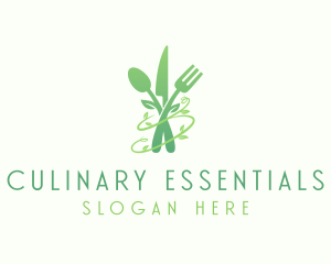 Natural Food Cutlery logo design