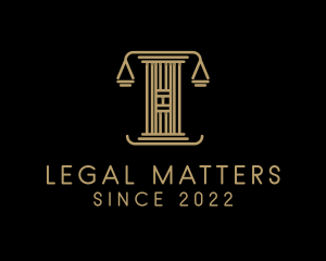 Legislation - Colum Law Scale logo design