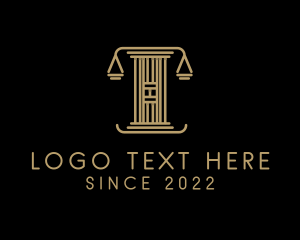 Attorney - Colum Law Scale logo design