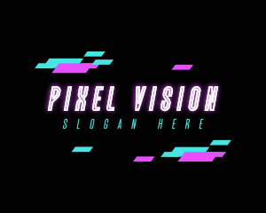 Neon Pixel Technology logo design