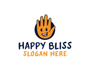 Happy Clean Hand logo design