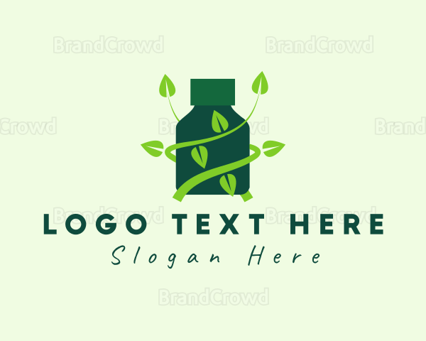 Natural Medicine Bottle Logo