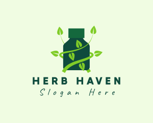 Herbs - Medicine Bottle Tonic logo design