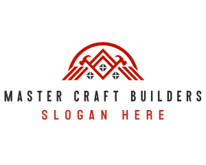 Builder - Hammer Builder Tool logo design