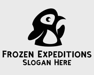 Antarctica - Baby Penguin Bird logo design