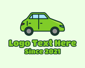 Toy Shop - Green Toy Car logo design