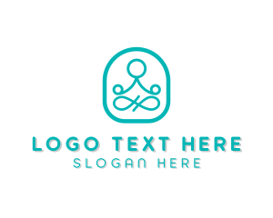 Human - Yoga Exercise Therapy logo design