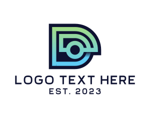Futuristic - Tech Startup Letter D logo design