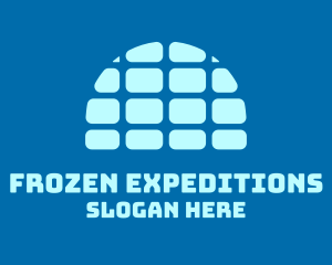 Antarctica - Igloo Solar Panel logo design