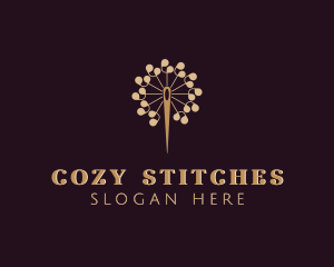 Knitter - Stitching Needle Tailoring logo design