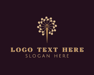 Handcrafted - Stitching Needle Tailoring logo design