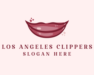Beauty Vlogger - Maroon Lip Gloss logo design