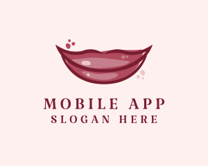 Cosmetic Surgeon - Maroon Lip Gloss logo design