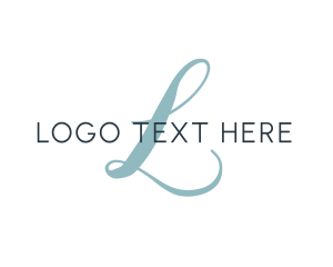 Cursive - Script Lettermark Monogram logo design