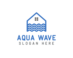 Wave House Real Estate logo design