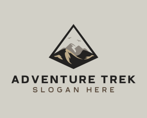 Backpacker - Peak Mountain Summit logo design