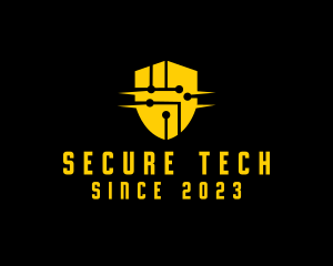 Security - Technology Security Shield logo design