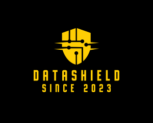 Technology Security Shield logo design