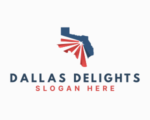 Texas USA Map logo design