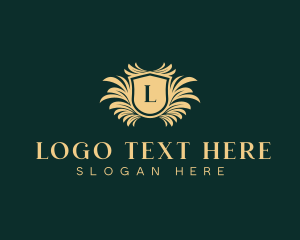 Regal - Royal Hotel Wreath Shield logo design