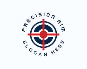 Sniper - Target Shooting Accuracy logo design