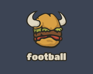 Bread - Viking Burger Horns logo design