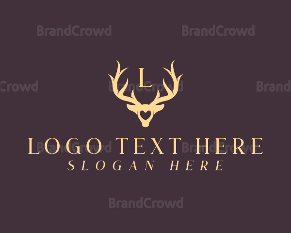 Wildlife Antler Horn Logo