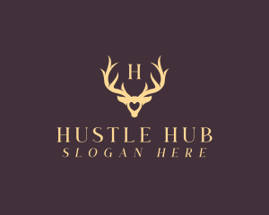 Wildlife Antler Horn logo design