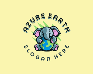 Earth Elephant Nature logo design