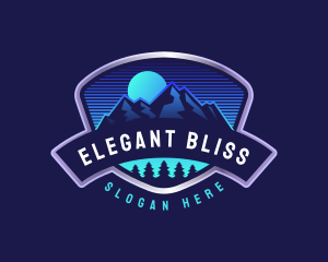 Mountain Hiking Adventure Logo