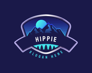 Mountain Hiking Adventure Logo