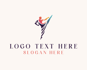 Dance - Gymnast Dancing Performer logo design